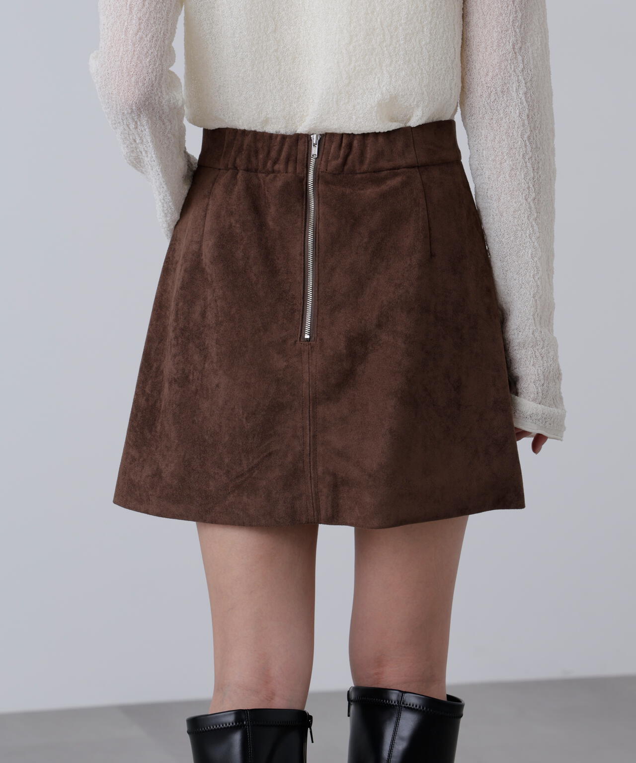 フェイクスウェードポケットミニスカート