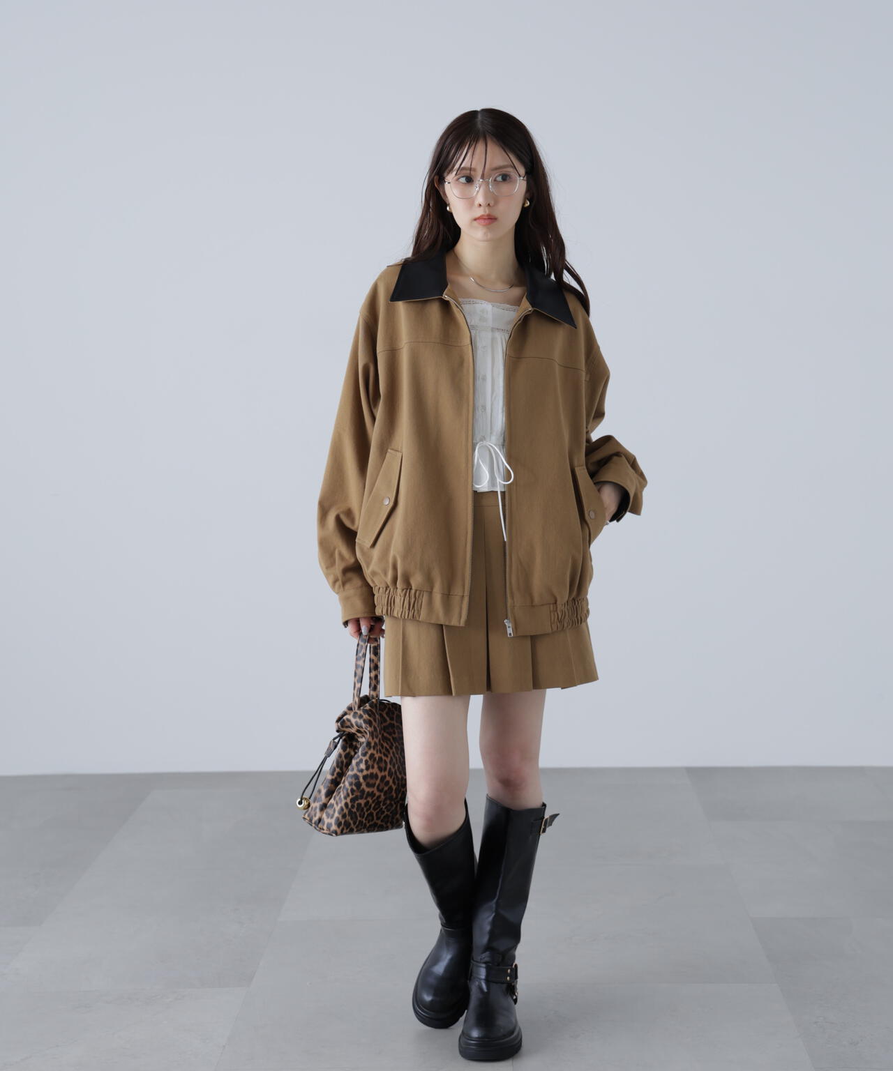 〈セットアップ対応〉プリーツミニスカート