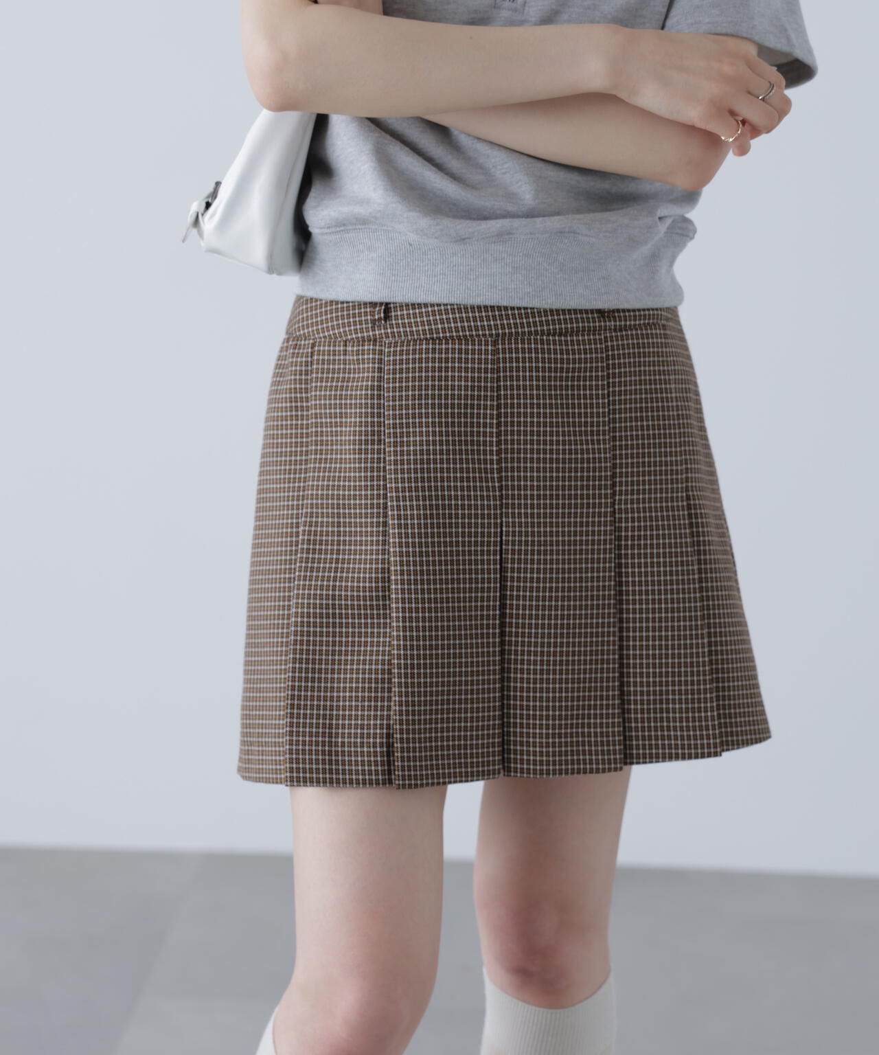 〈セットアップ対応〉プリーツミニスカート