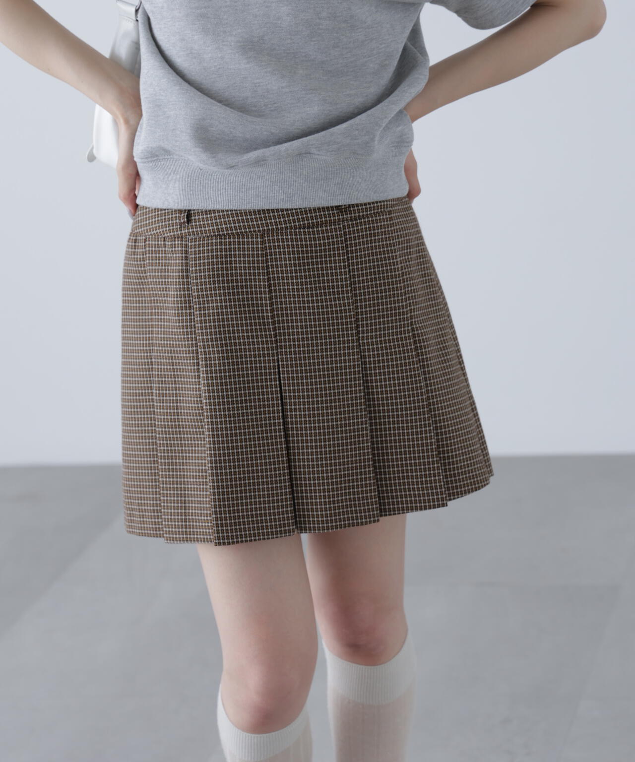〈セットアップ対応〉プリーツミニスカート
