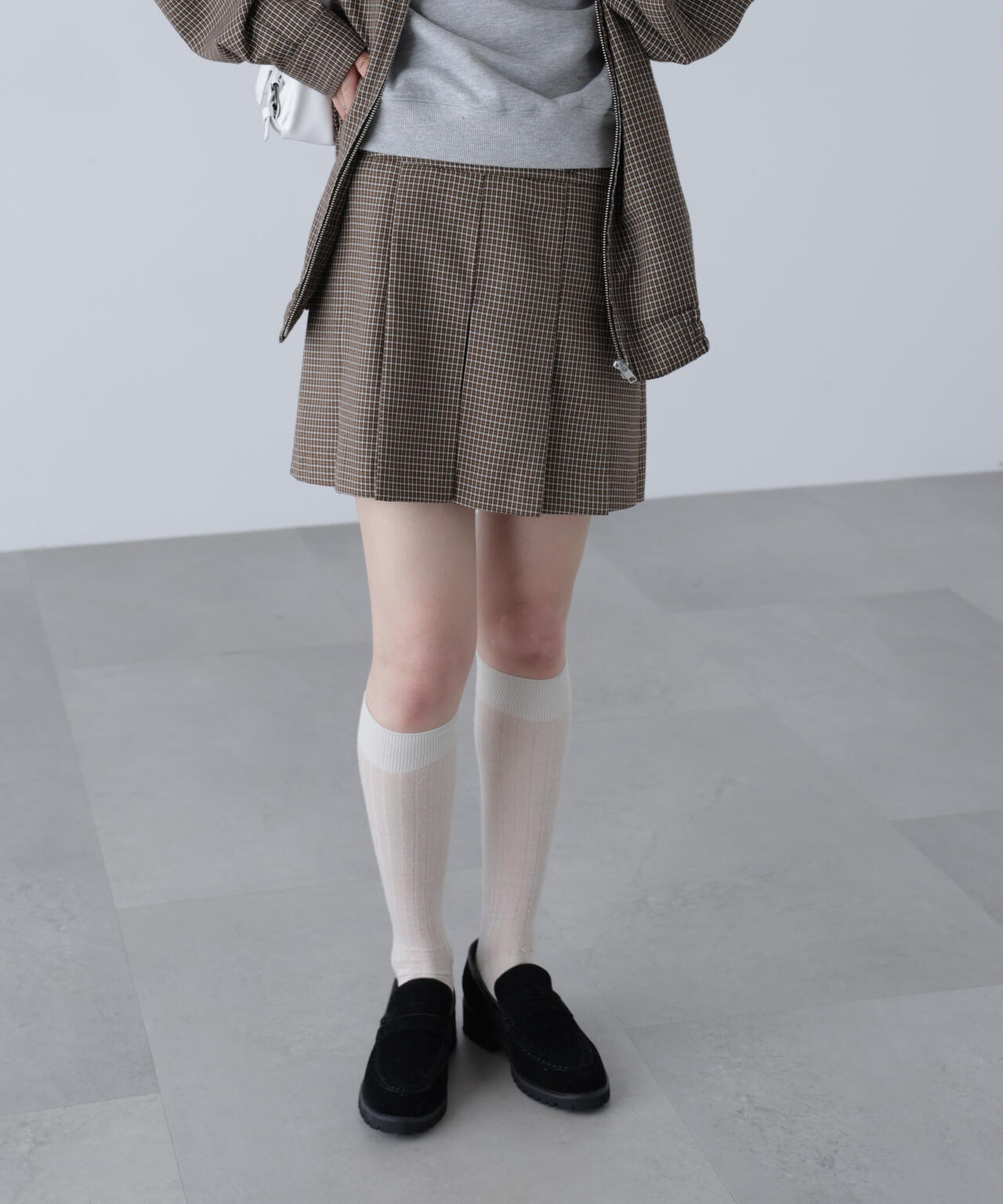 〈セットアップ対応〉プリーツミニスカート