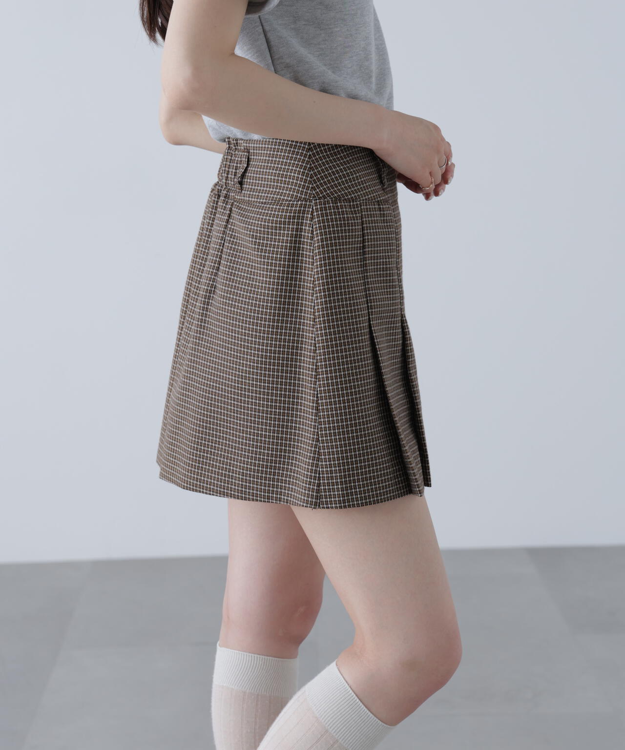 〈セットアップ対応〉プリーツミニスカート