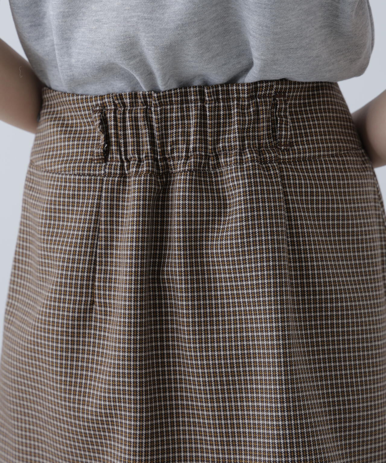 最終のお値引きです！プリーツプリーズ　ミニスカート 折り返しプリーツミニスカート[品番：AMTW0010283]｜JUNOAH（ジュノア