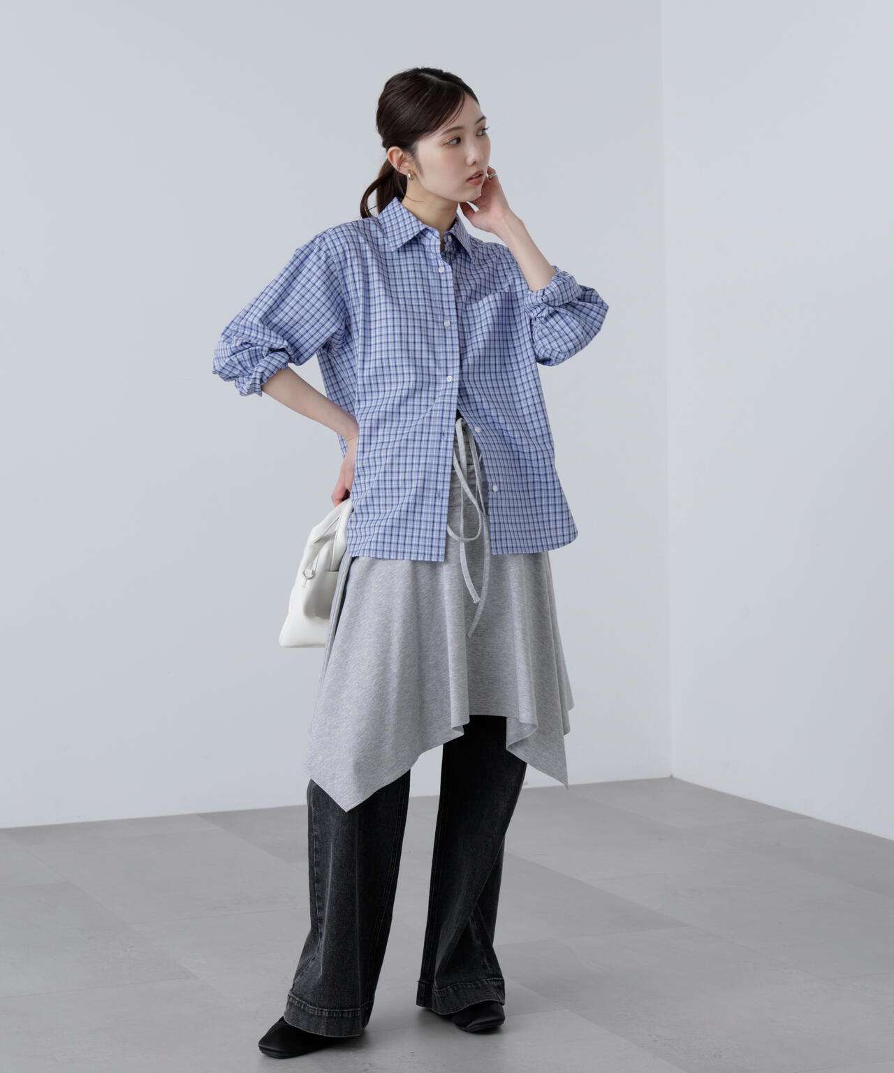 2wayイレヘムミディスカート