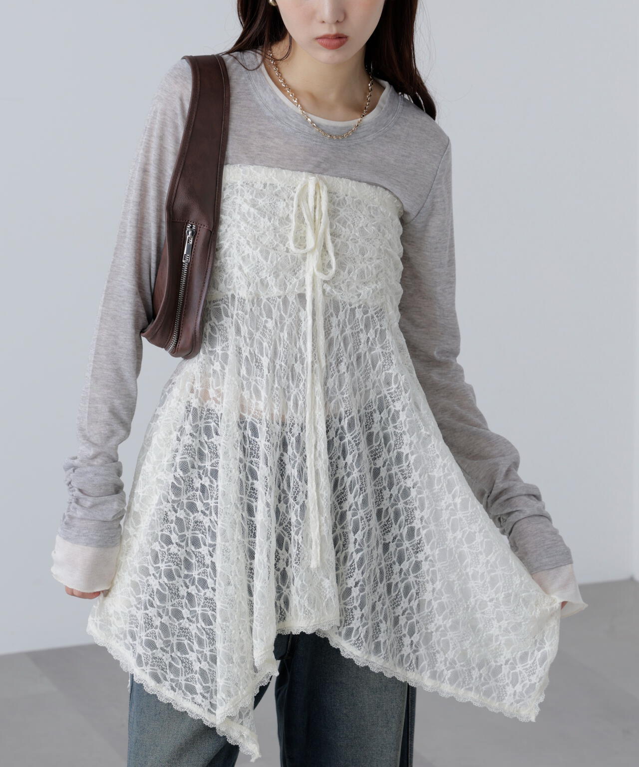 2wayイレヘムミディスカート