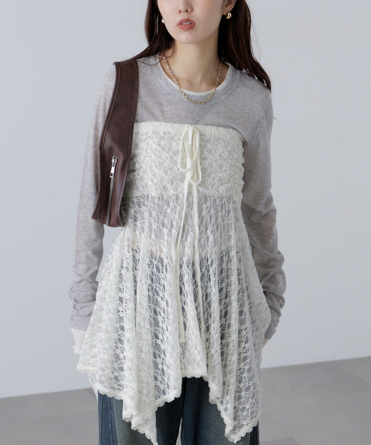 2wayイレヘムミディスカート