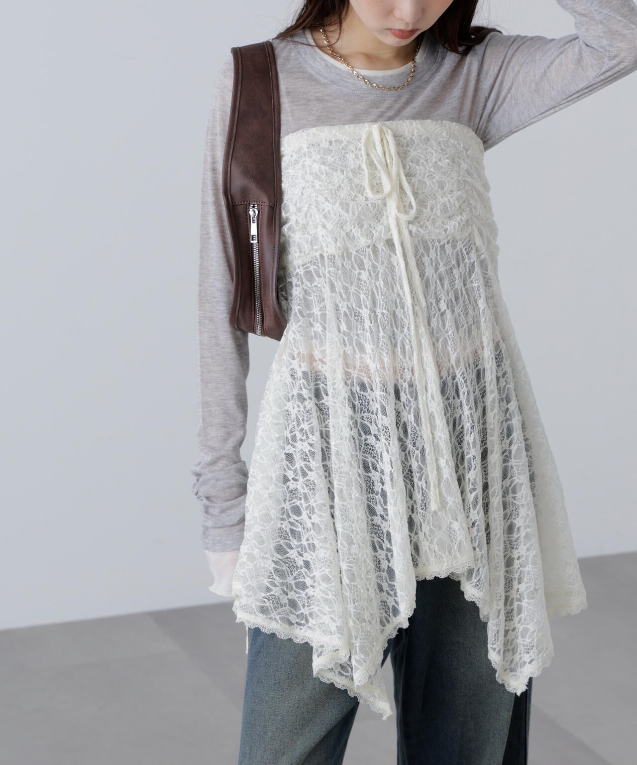 2wayイレヘムミディスカート