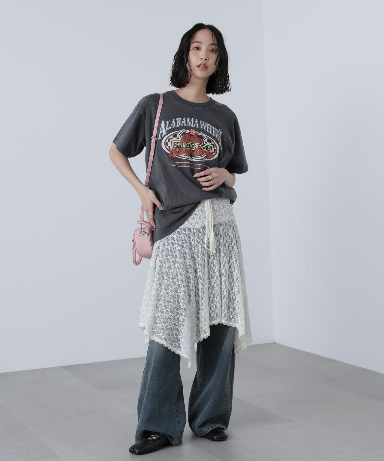 2wayイレヘムミディスカート