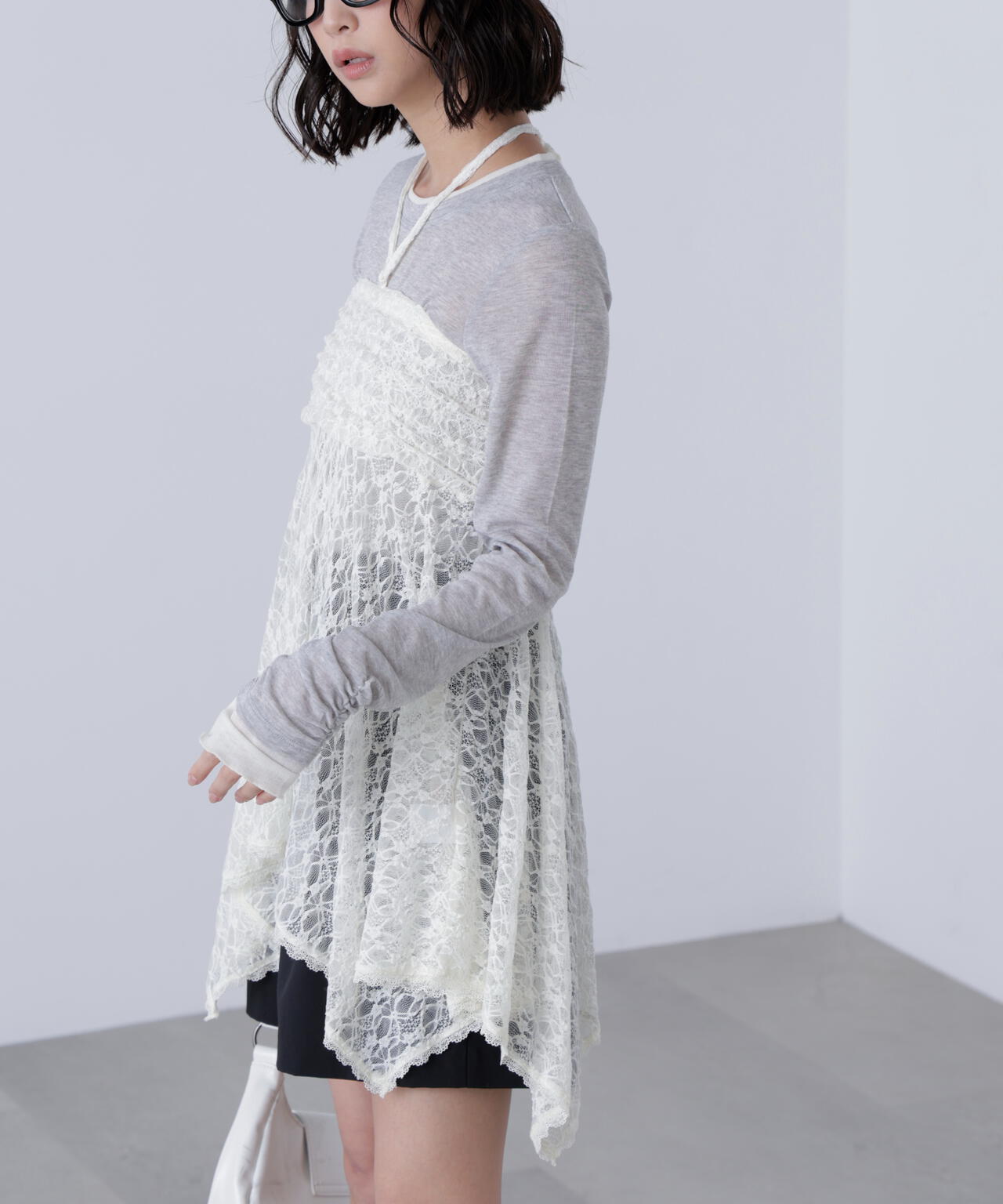 2wayイレヘムミディスカート