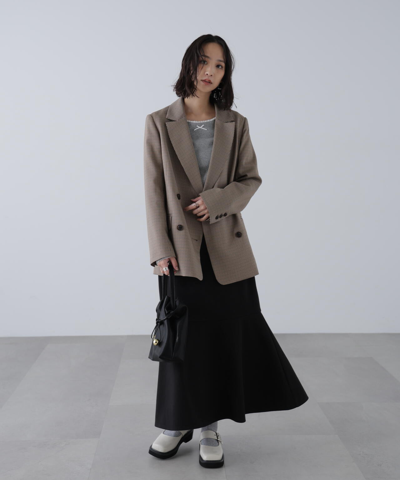 起毛ストレッチマーメイドスカート