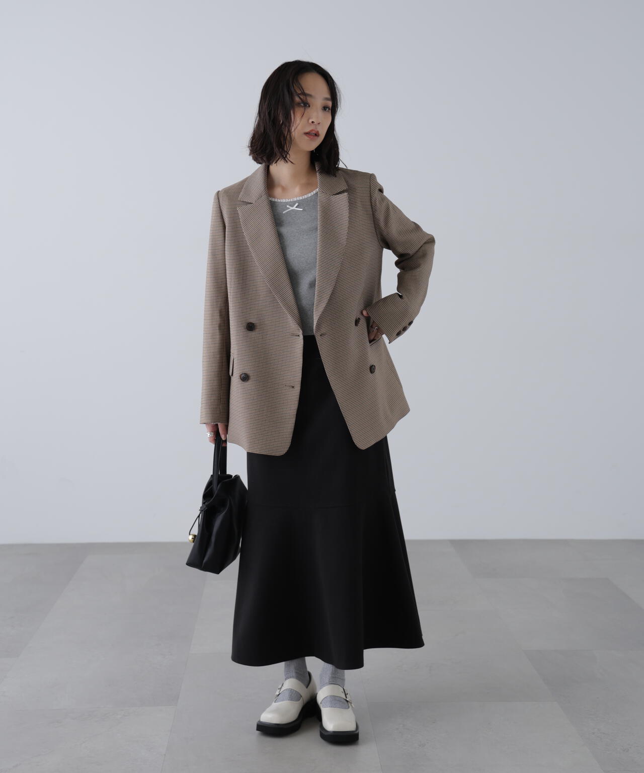 起毛ストレッチマーメイドスカート