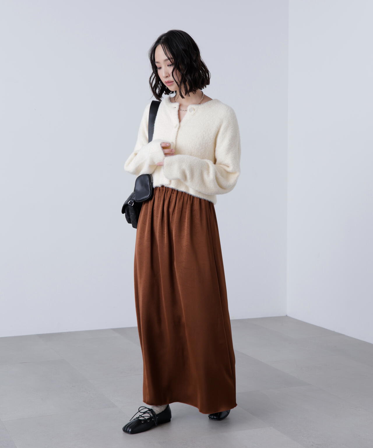 サテンナローロングスカート | FREE'S MART（フリーズマート