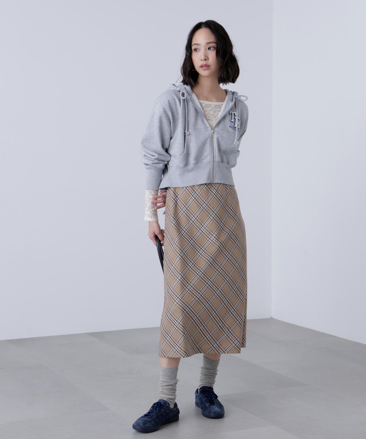 バイアスミディチェックスカート | FREE'S MART（フリーズマート