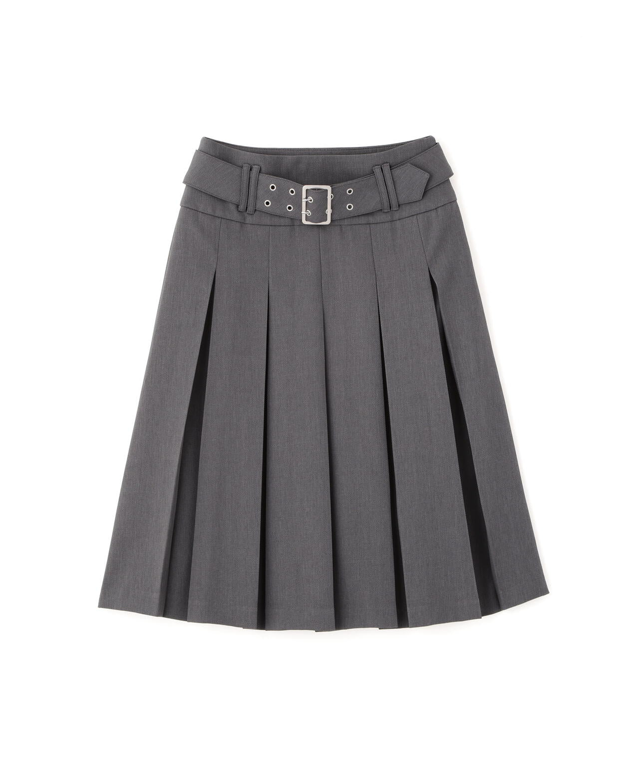 タックプリーツミディスカート