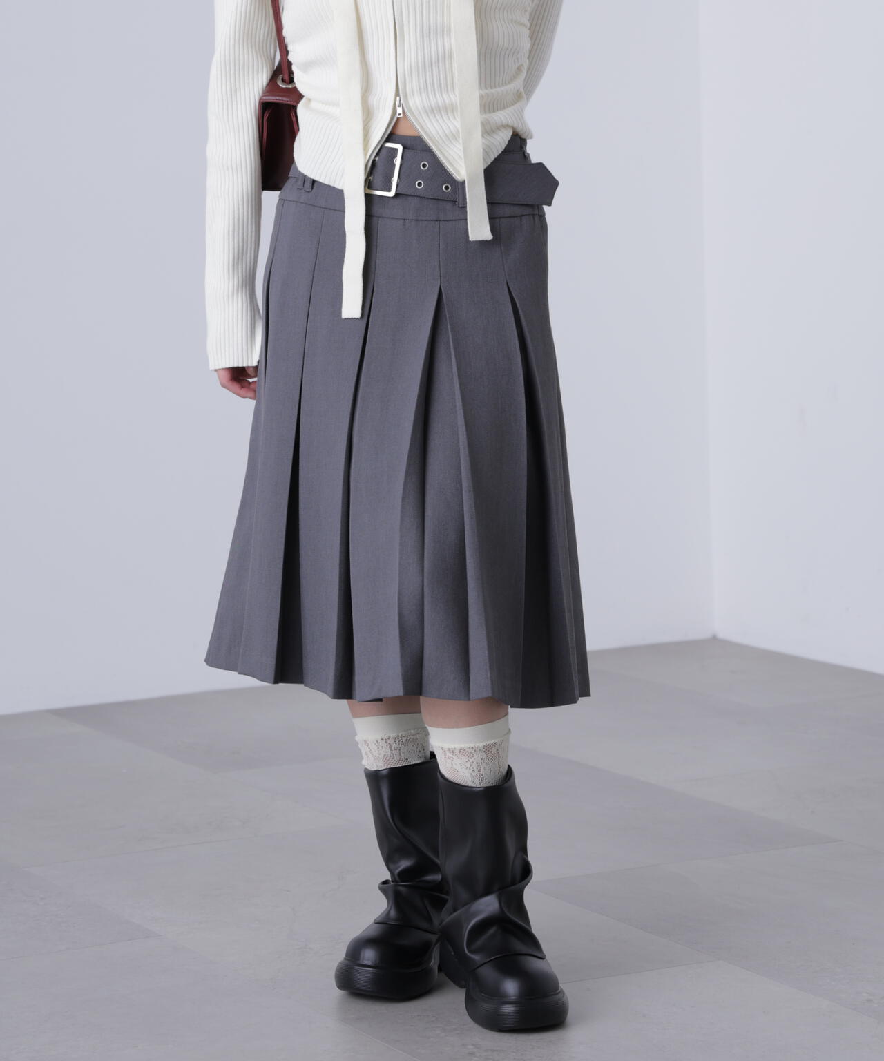 タックプリーツミディスカート | FREE'S MART（フリーズマート