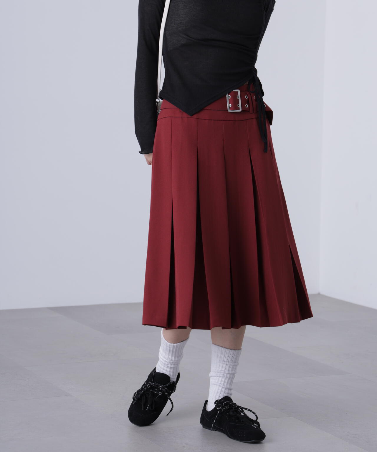 タックプリーツミディスカート | FREE'S MART（フリーズマート