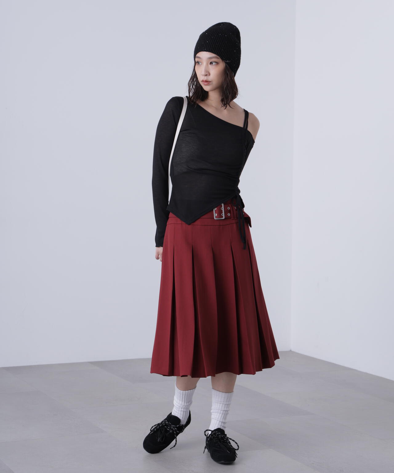 タックプリーツミディスカート | FREE'S MART（フリーズマート