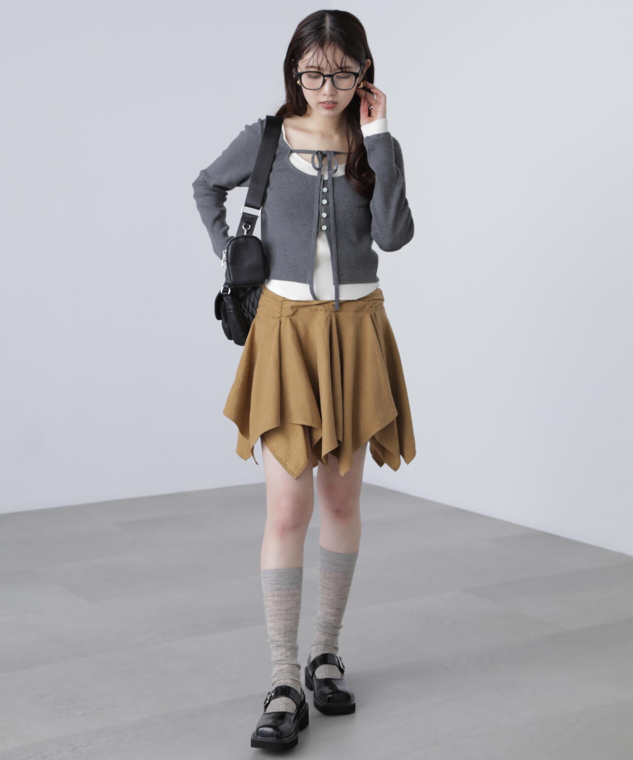 イレヘムギャザーミニスカート