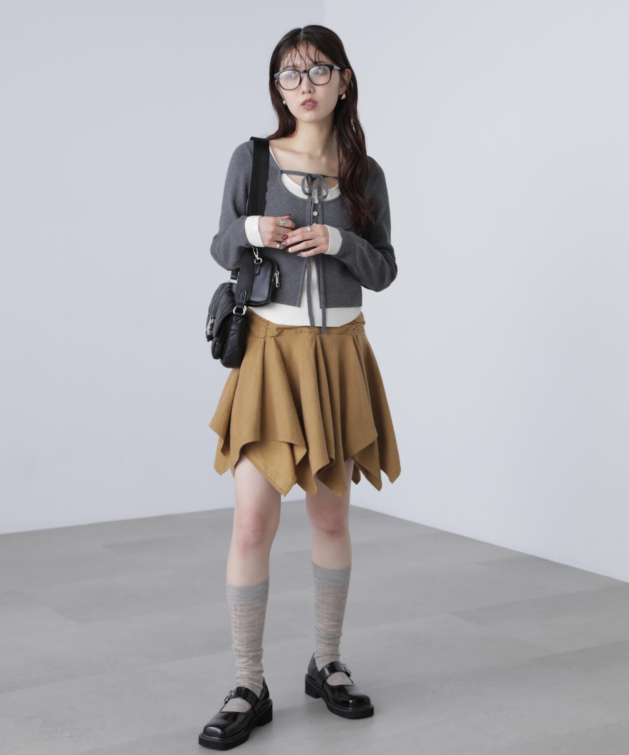 イレヘムギャザーミニスカート