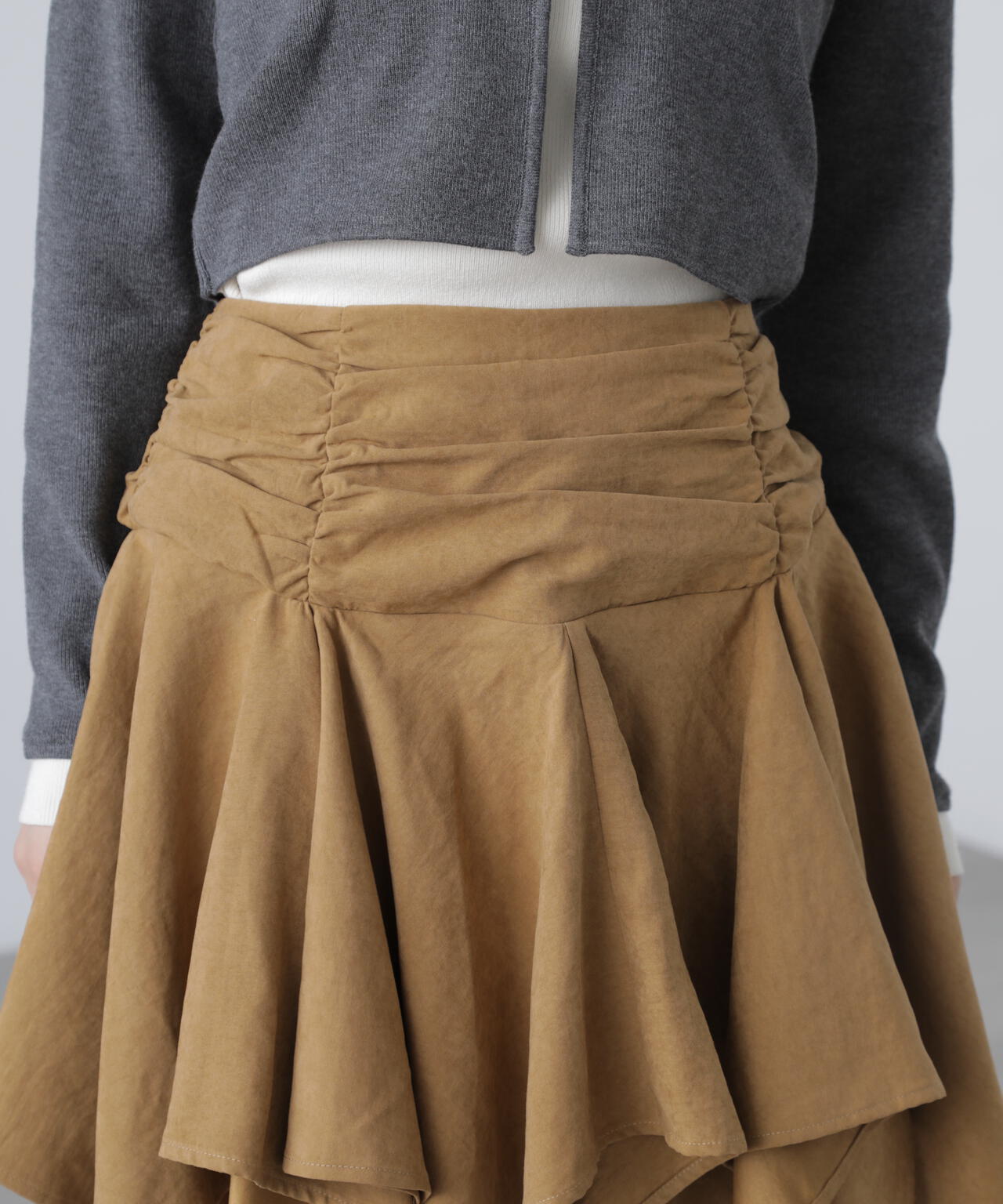 イレヘムギャザーミニスカート