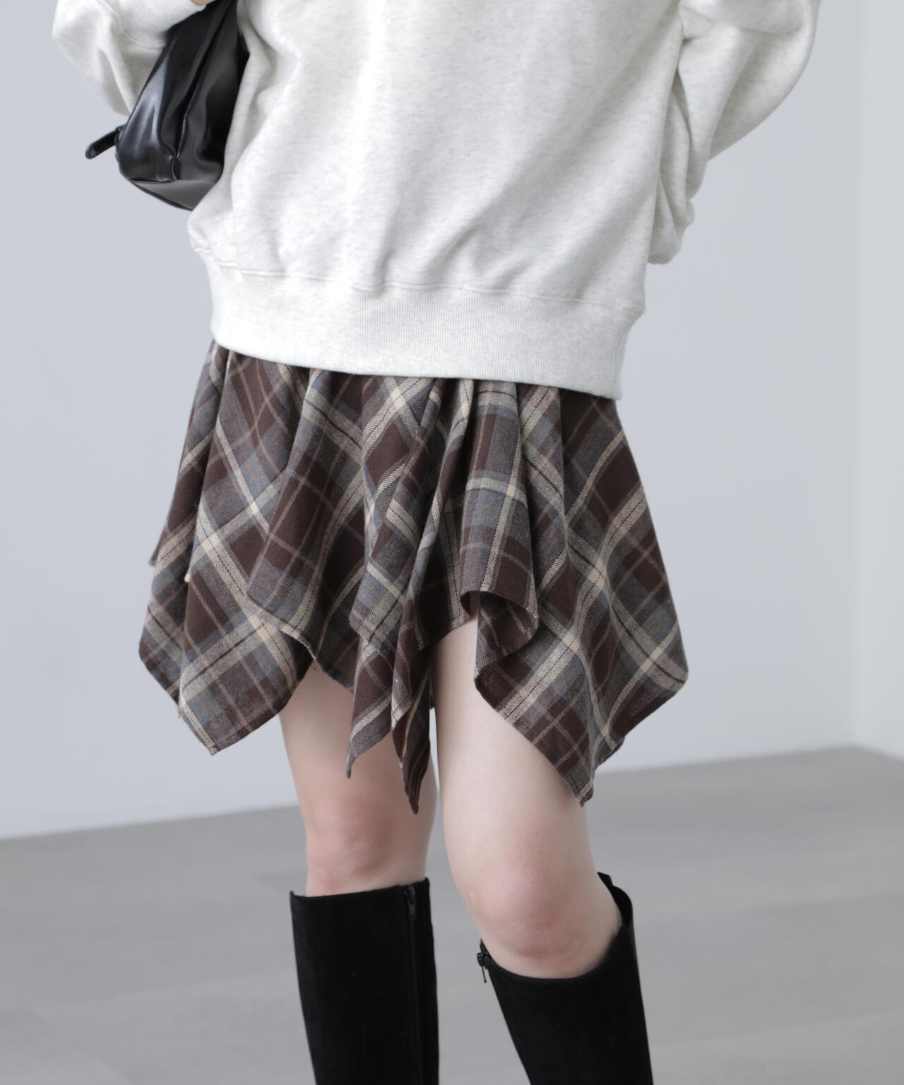 イレヘムギャザーミニスカート