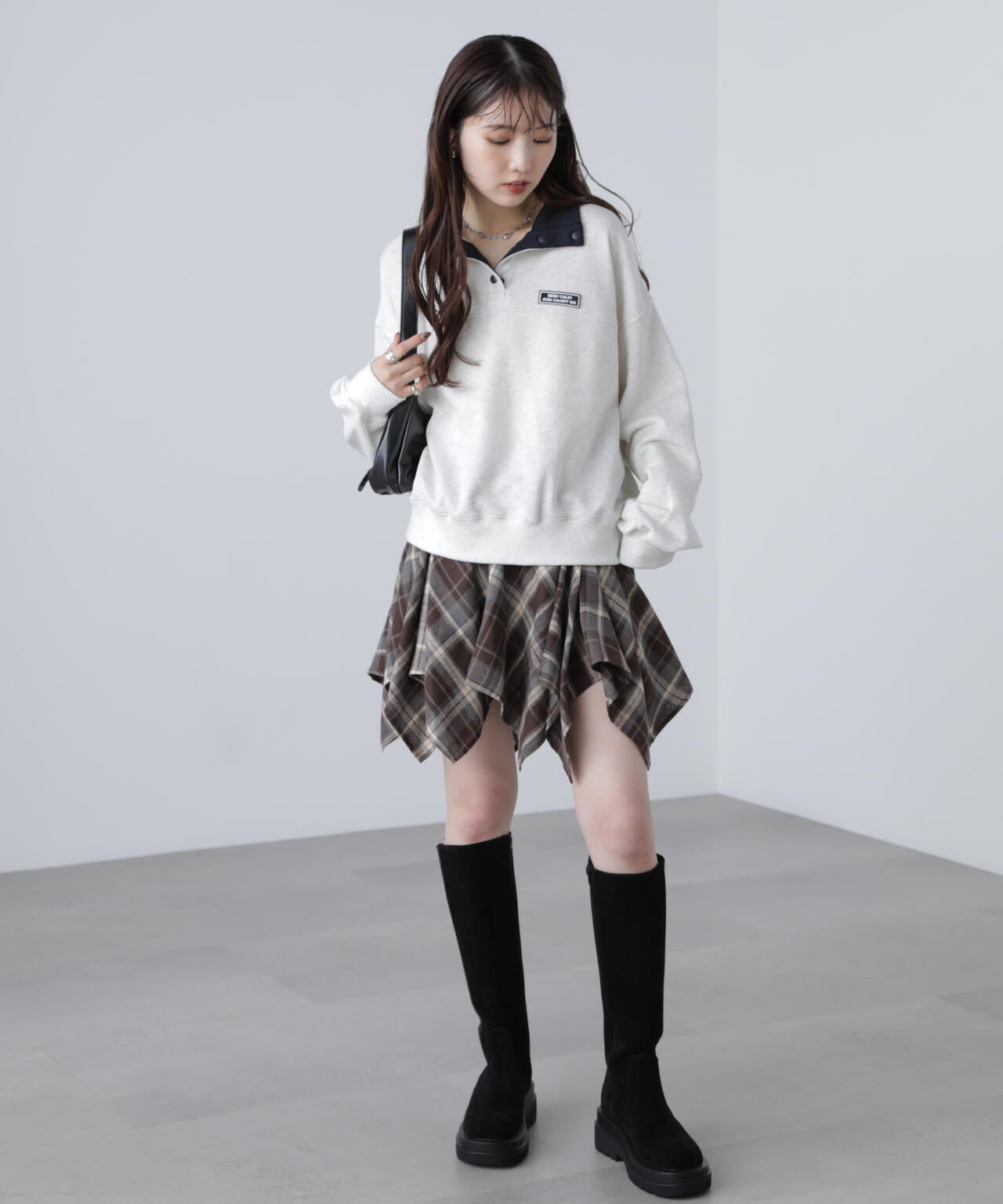 イレヘムギャザーミニスカート