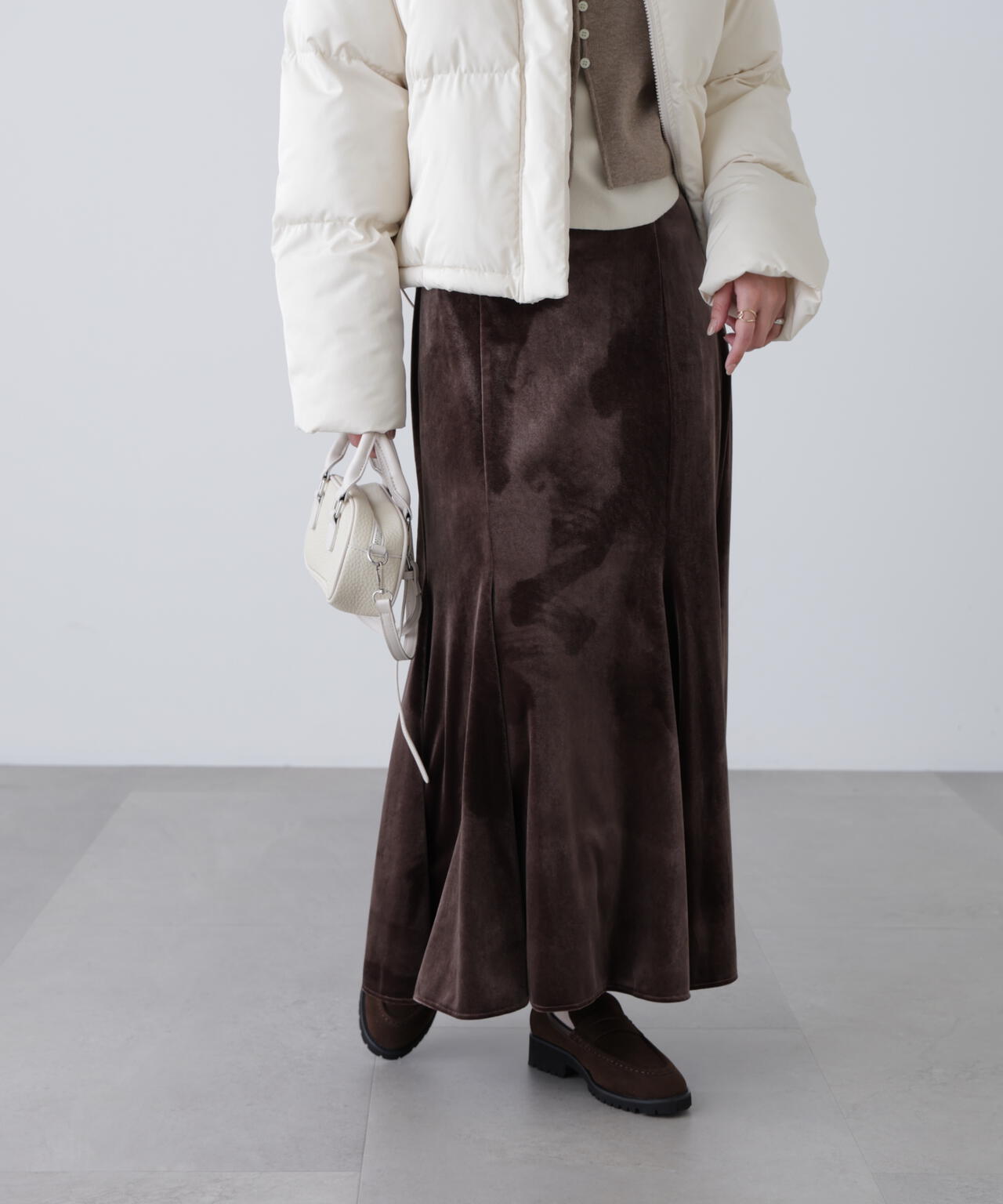 ベロアマーメイドスカート