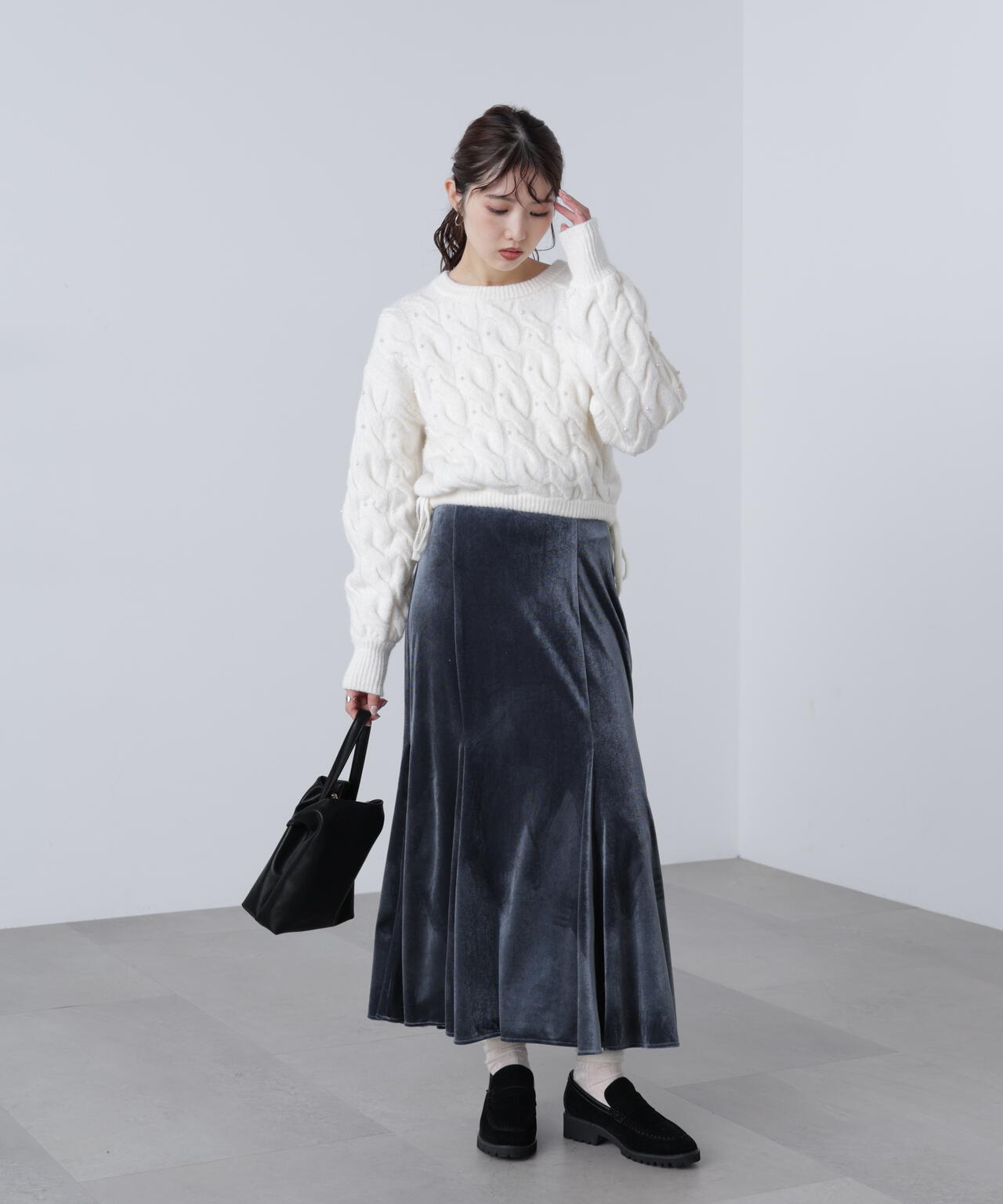 ベロアマーメイドスカート