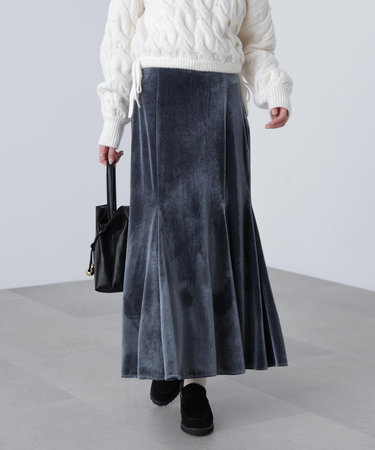 【オフ 追加生産予約】ベロアマーメイドスカート