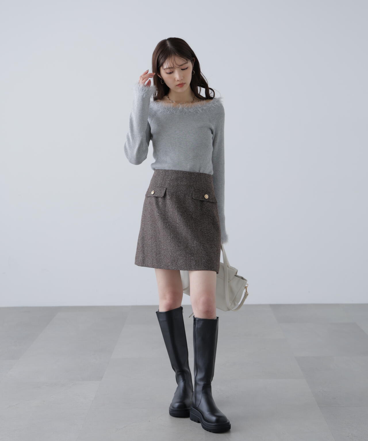 ツイードミニスカート | FREE'S MART（フリーズマート） ｜【公式