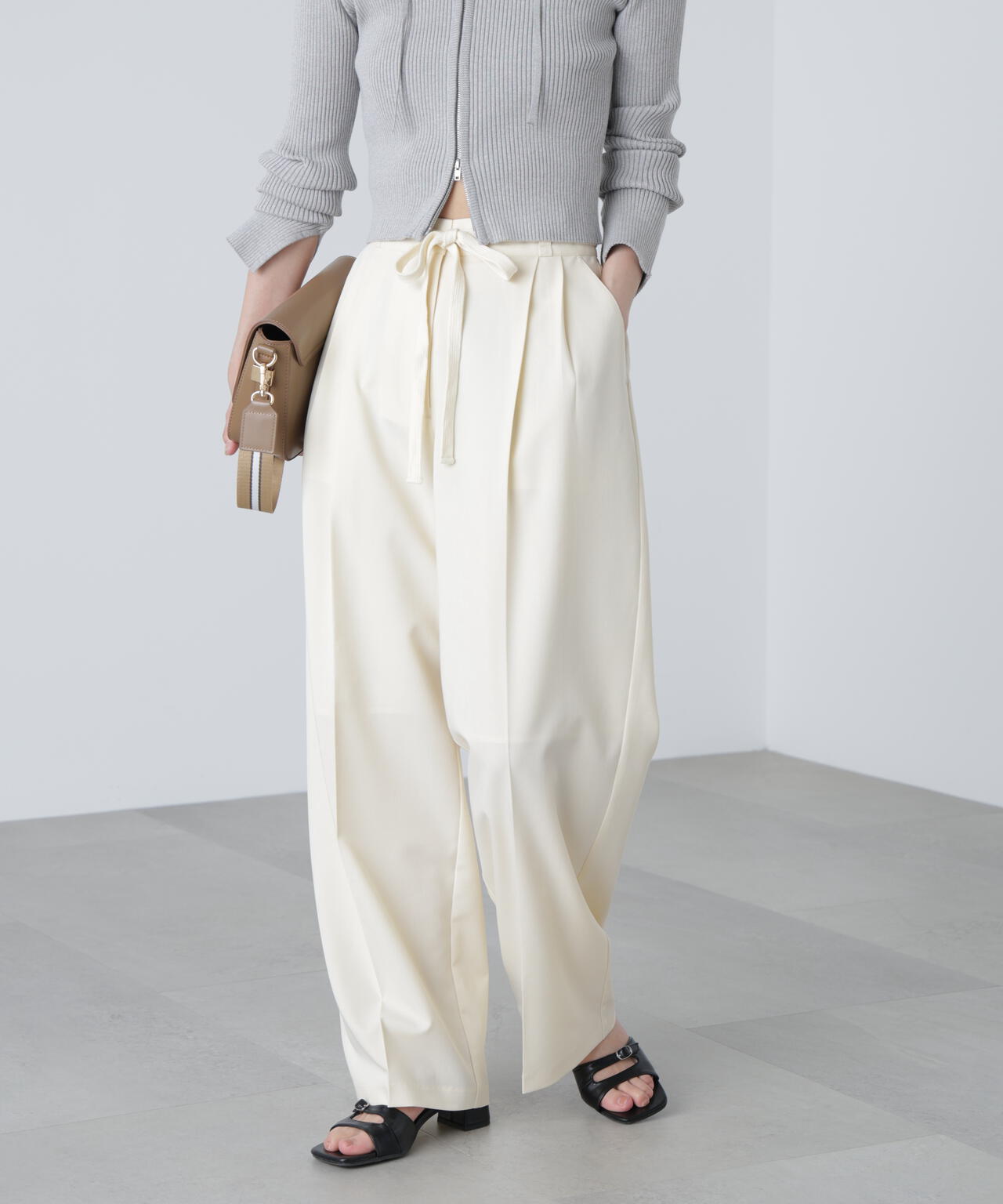 杉綾リボンベルトワイドパンツ | FREE'S MART（フリーズマート