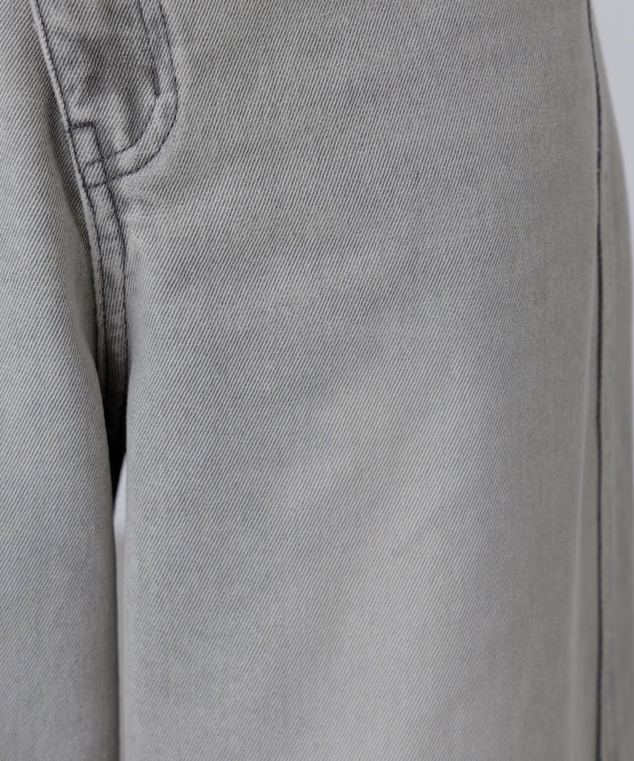 [低身長サイズ/Sシリーズ]アシメベルトコクーンデニムパンツ