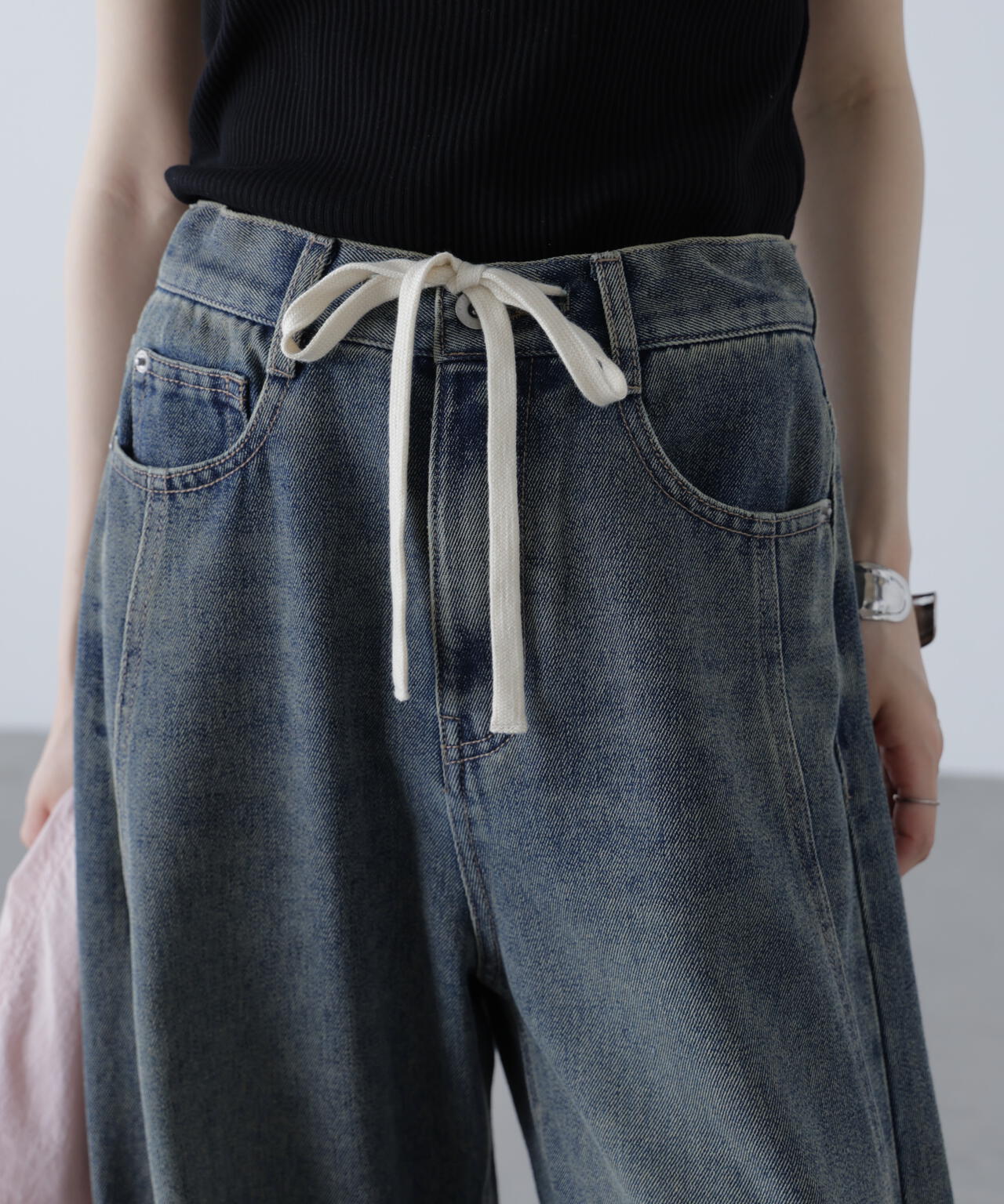 ドロストバレルレッグデニムパンツ | FREE'S MART（フリーズ