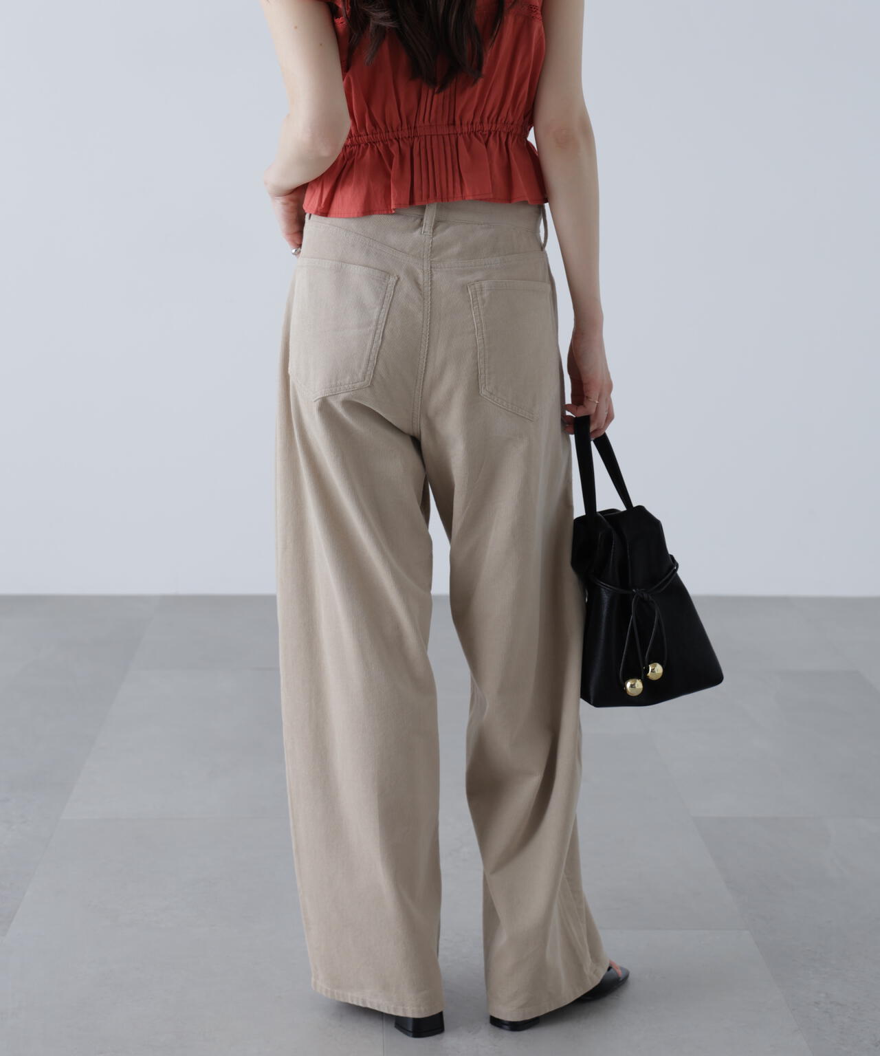 パン子(即購入ok) コーデュロイタックコクーンパンツ | FREE'S MART（フリーズマート