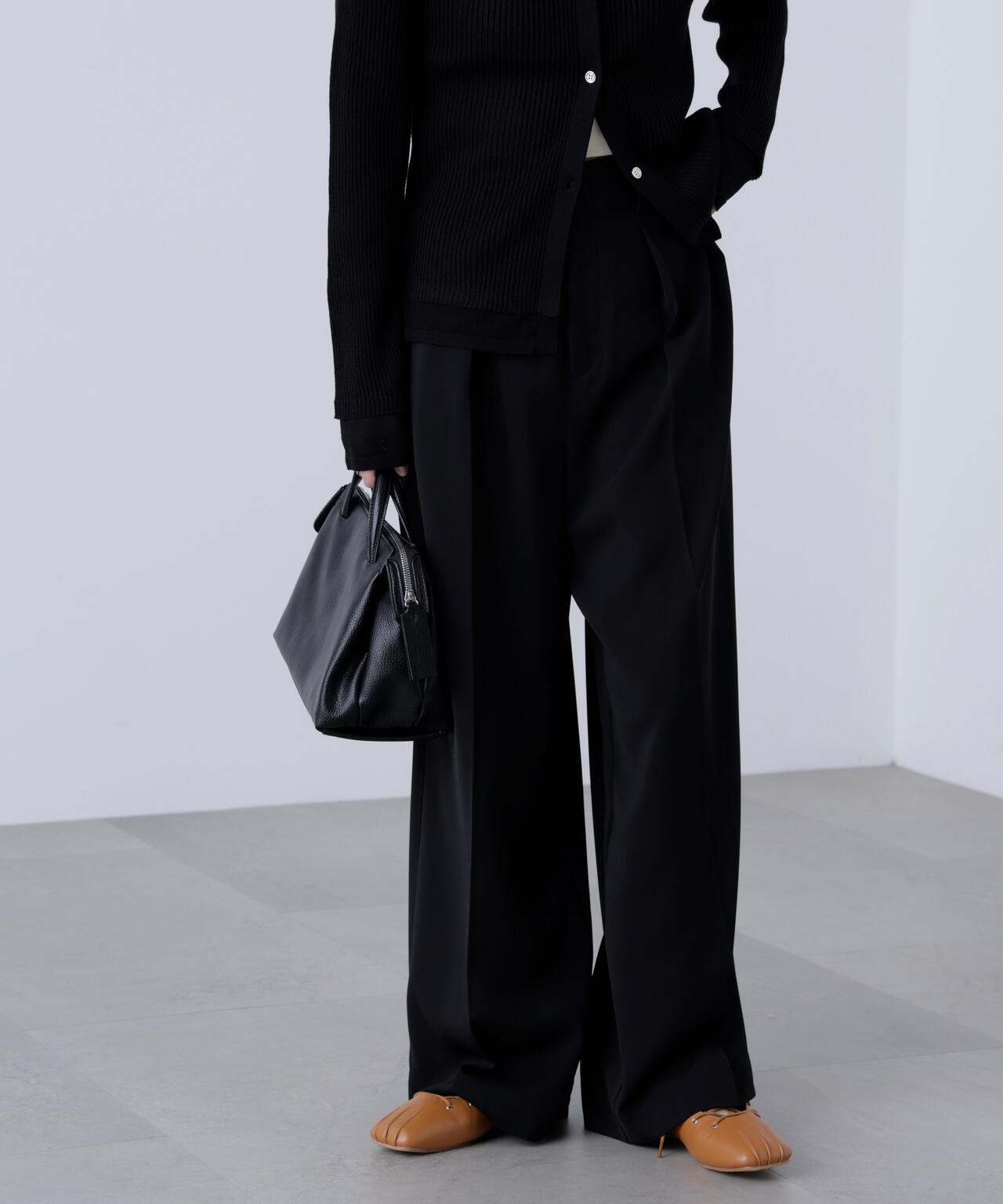 【はかな企画】【低身長向けXXSあり】2タックハイウエストスラックス〈ＭＦＭ〉