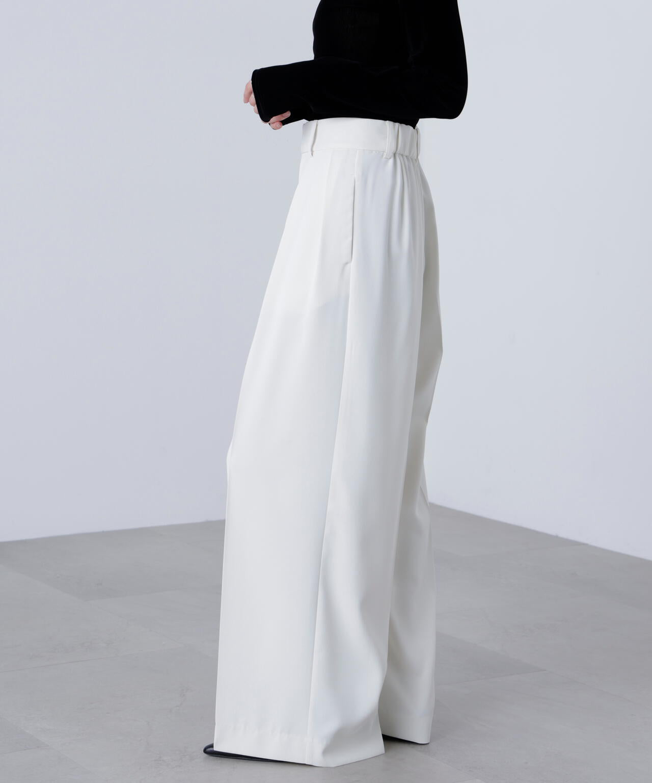 【はかな企画】【低身長向けXXSあり】2タックハイウエストスラックス〈ＭＦＭ〉