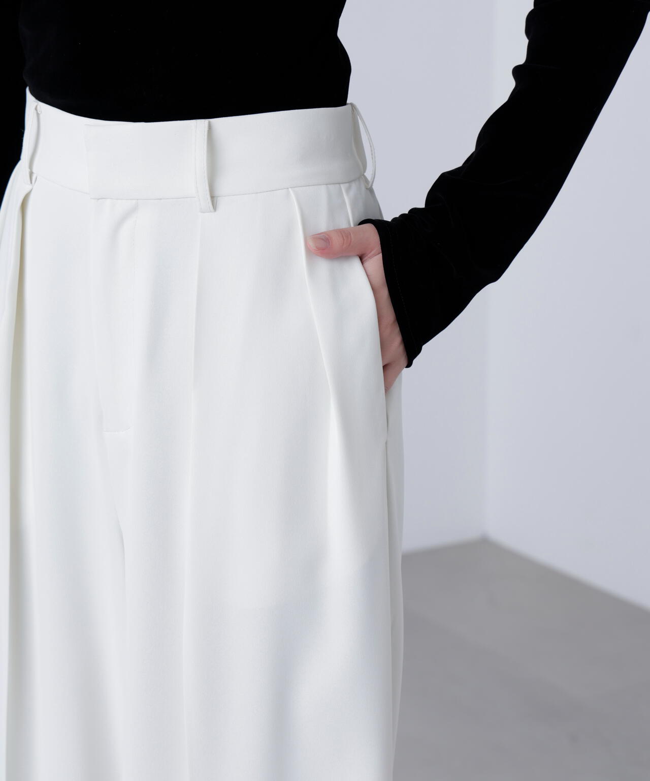 【はかな企画】【低身長向けXXSあり】2タックハイウエストスラックス〈ＭＦＭ〉