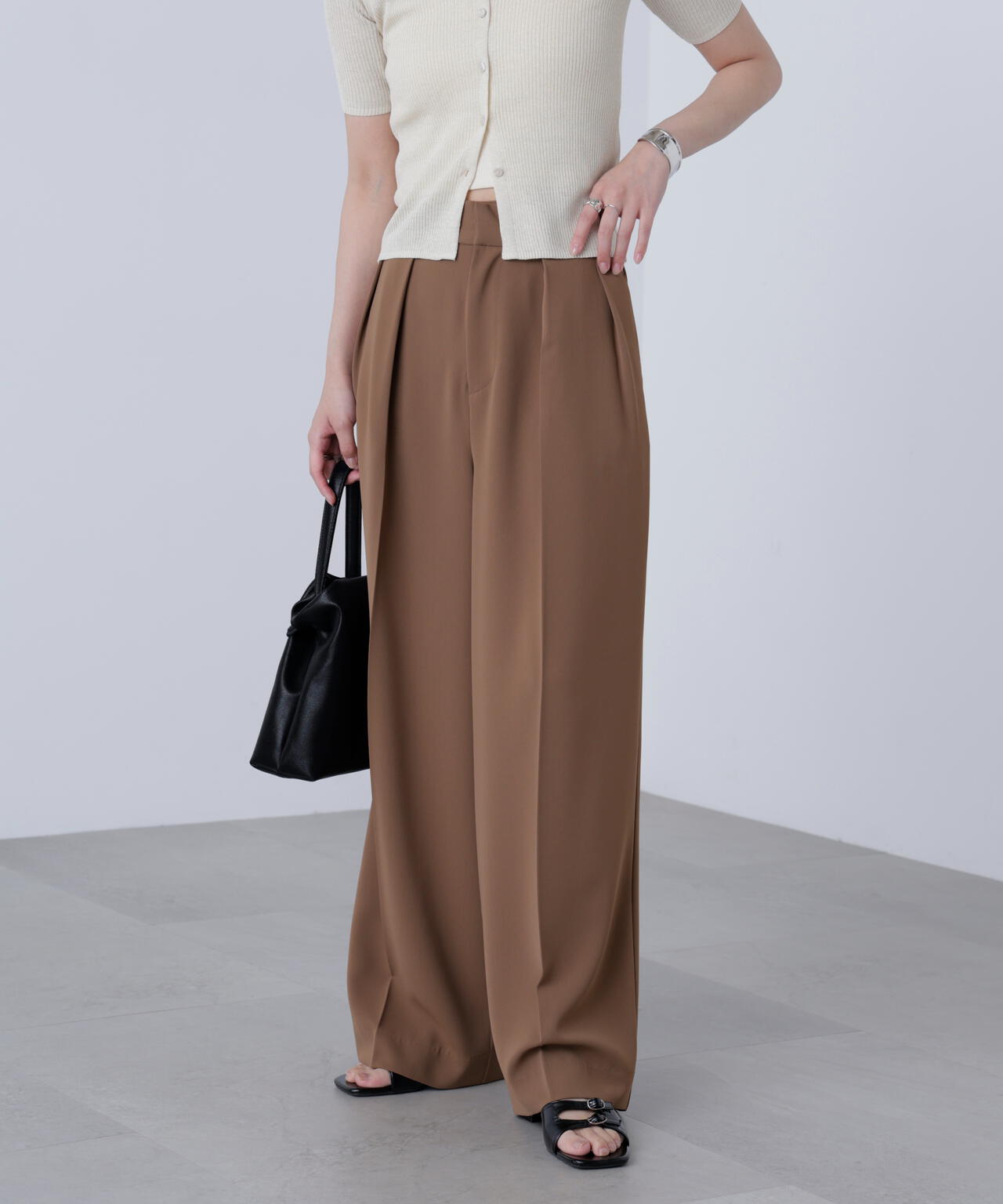 【はかな企画】【低身長向けXXSあり】2タックハイウエストスラックス〈ＭＦＭ〉