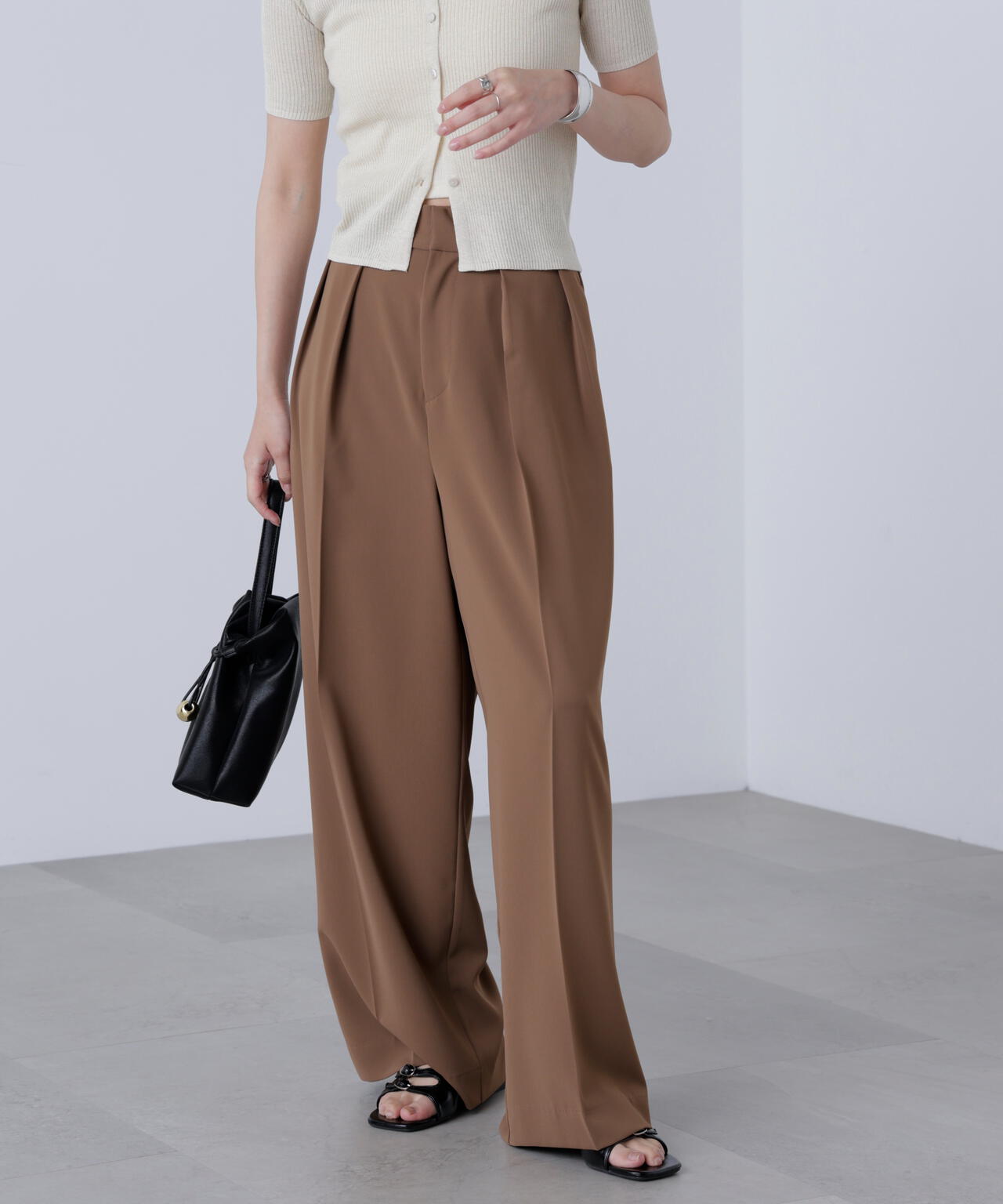 【はかな企画】【低身長向けXXSあり】2タックハイウエストスラックス〈ＭＦＭ〉