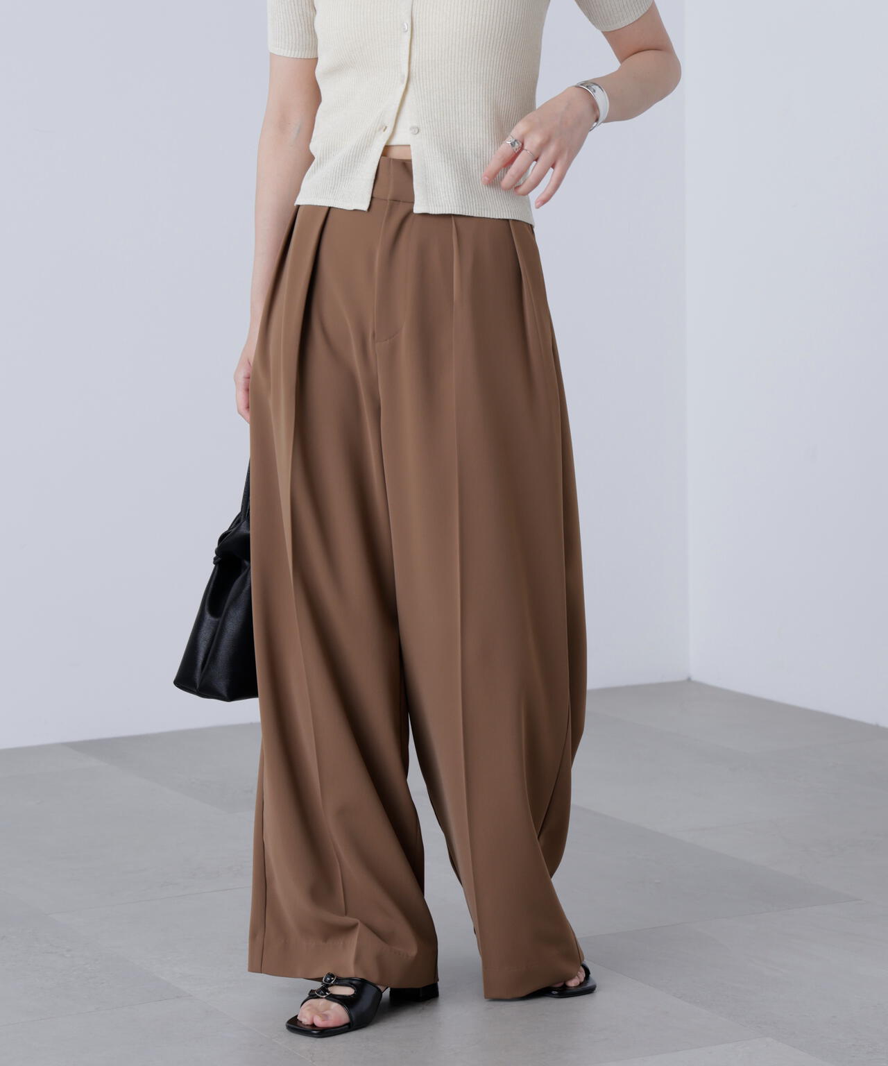 【はかな企画】【低身長向けXXSあり】2タックハイウエストスラックス〈ＭＦＭ〉