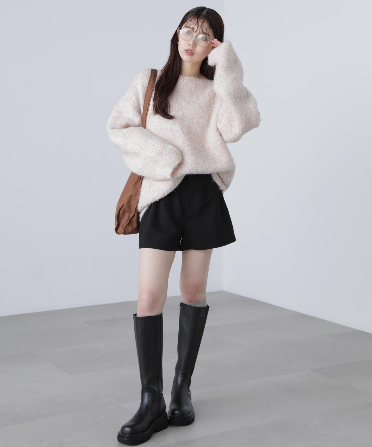 ハイウエストショートパンツ