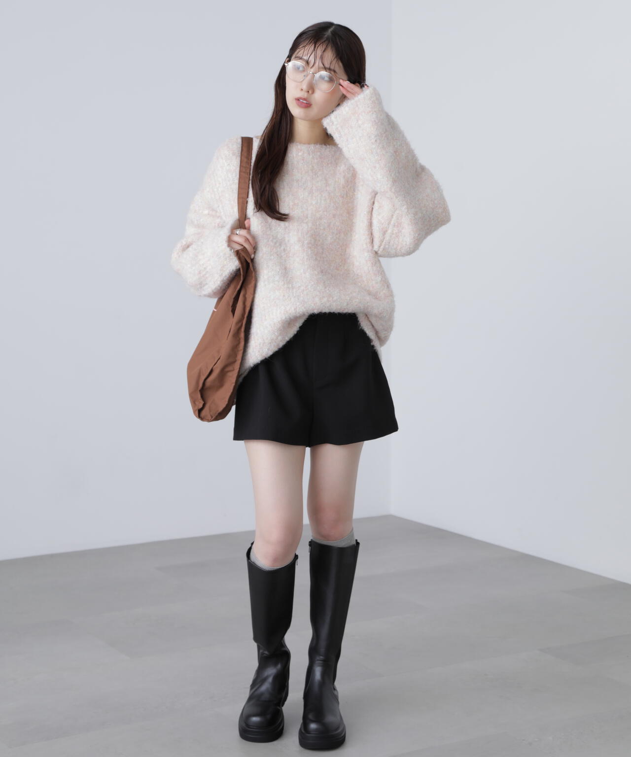 ハイウエストショートパンツ