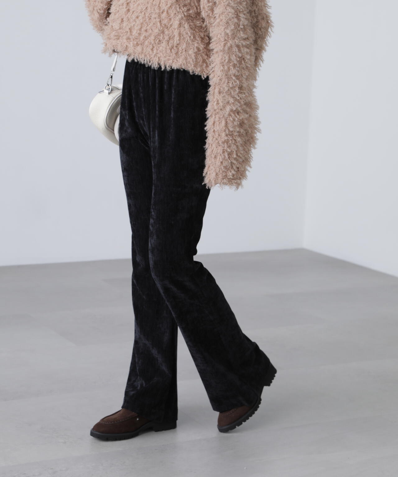 ベロアフレアレギンスパンツ