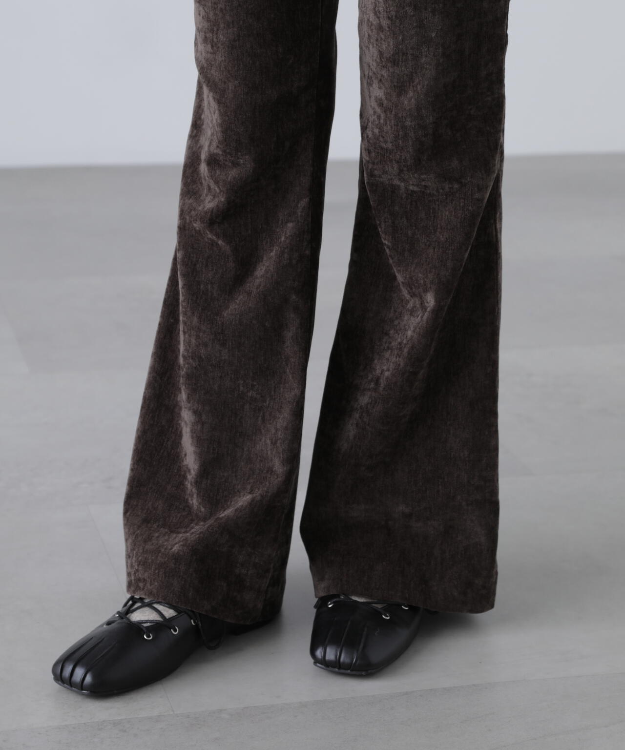 ベロアフレアレギンスパンツ