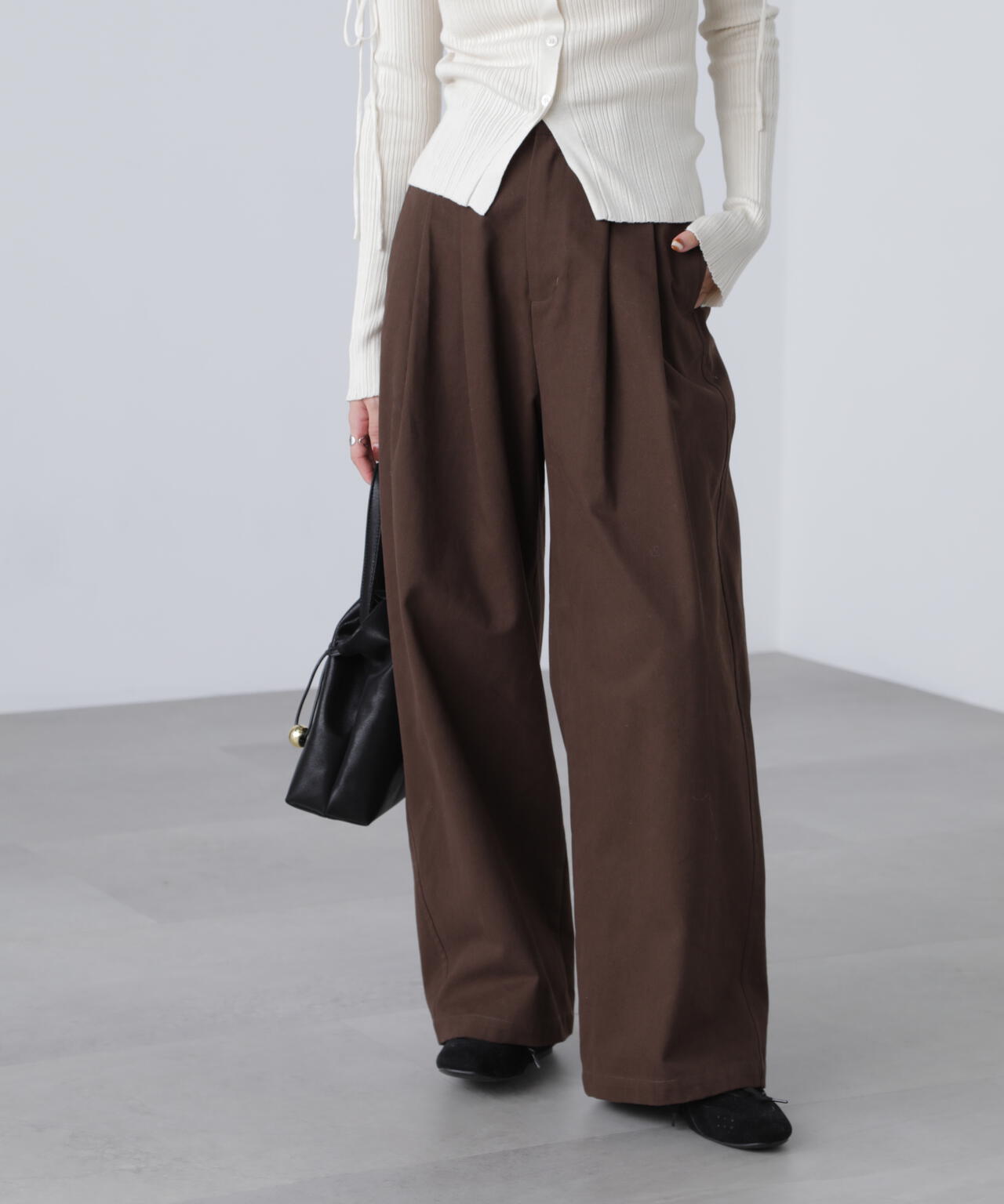 微起毛ツータックボリュームパンツ | FREE'S MART（フリーズマート