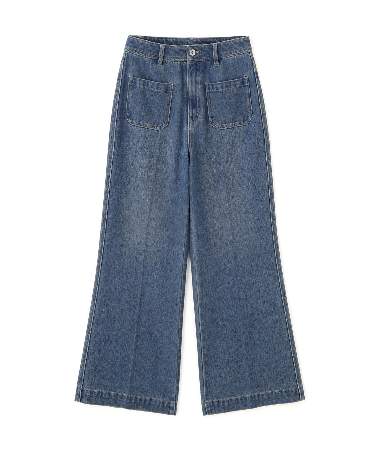 フロントポケットソフトバギーデニムパンツ