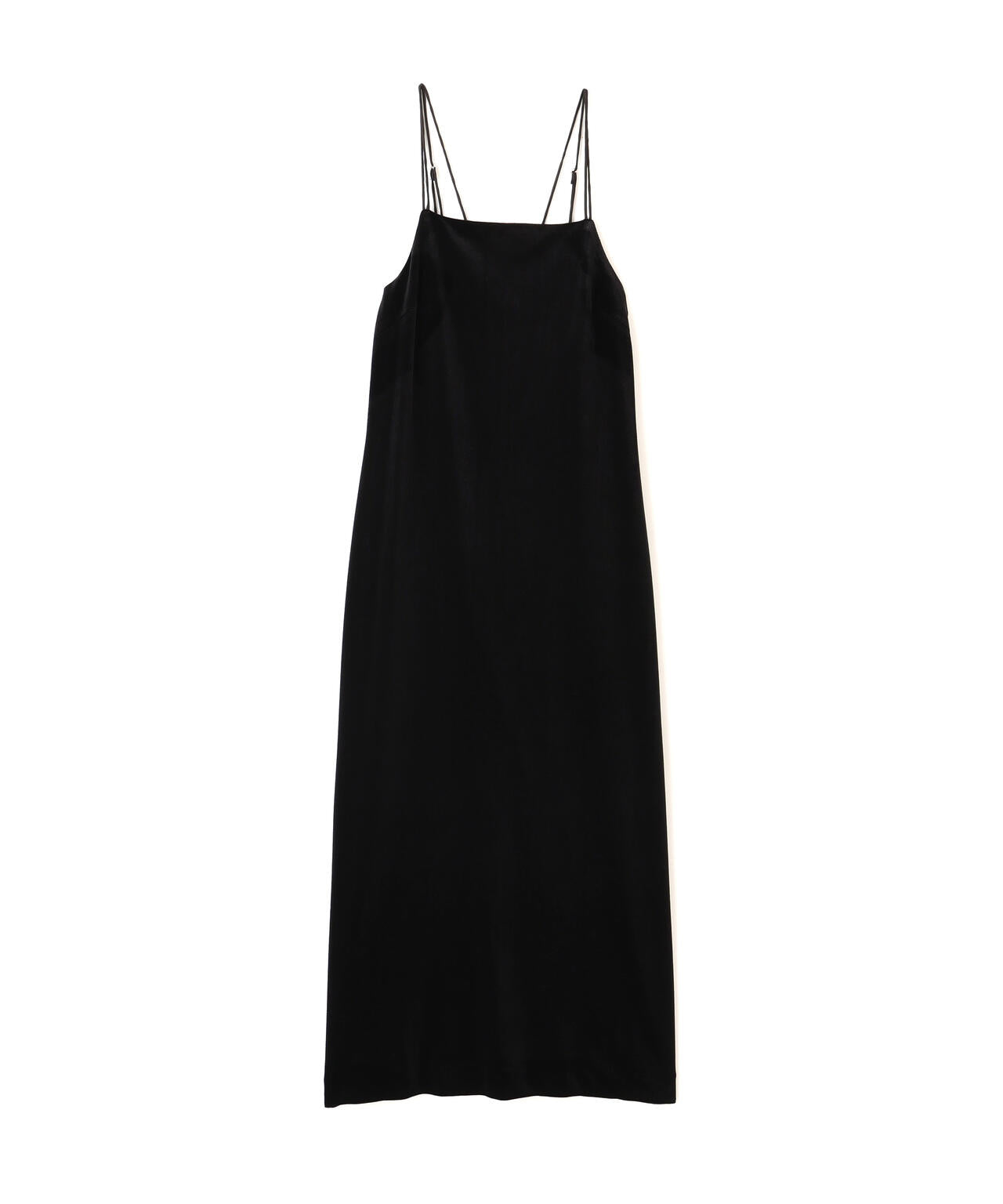 2ストラップベロアキャミワンピース