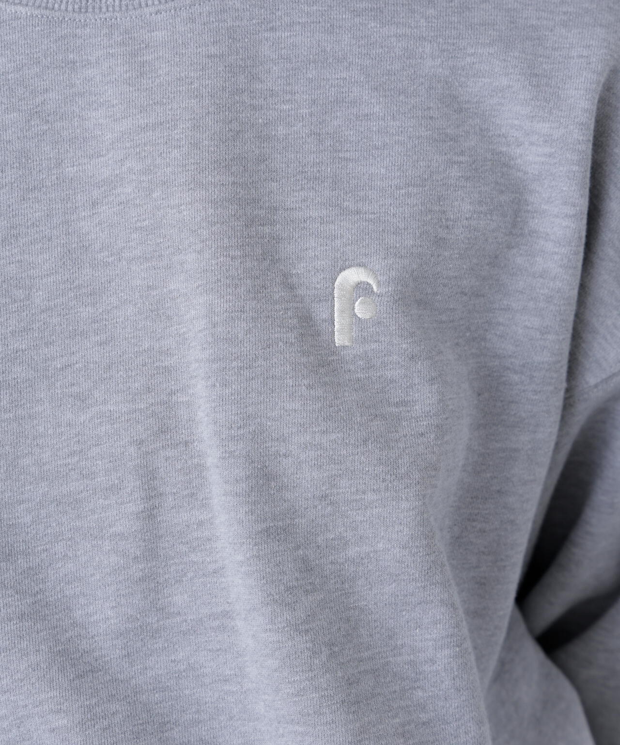 ロゴ刺繍スウェットミニワンピース