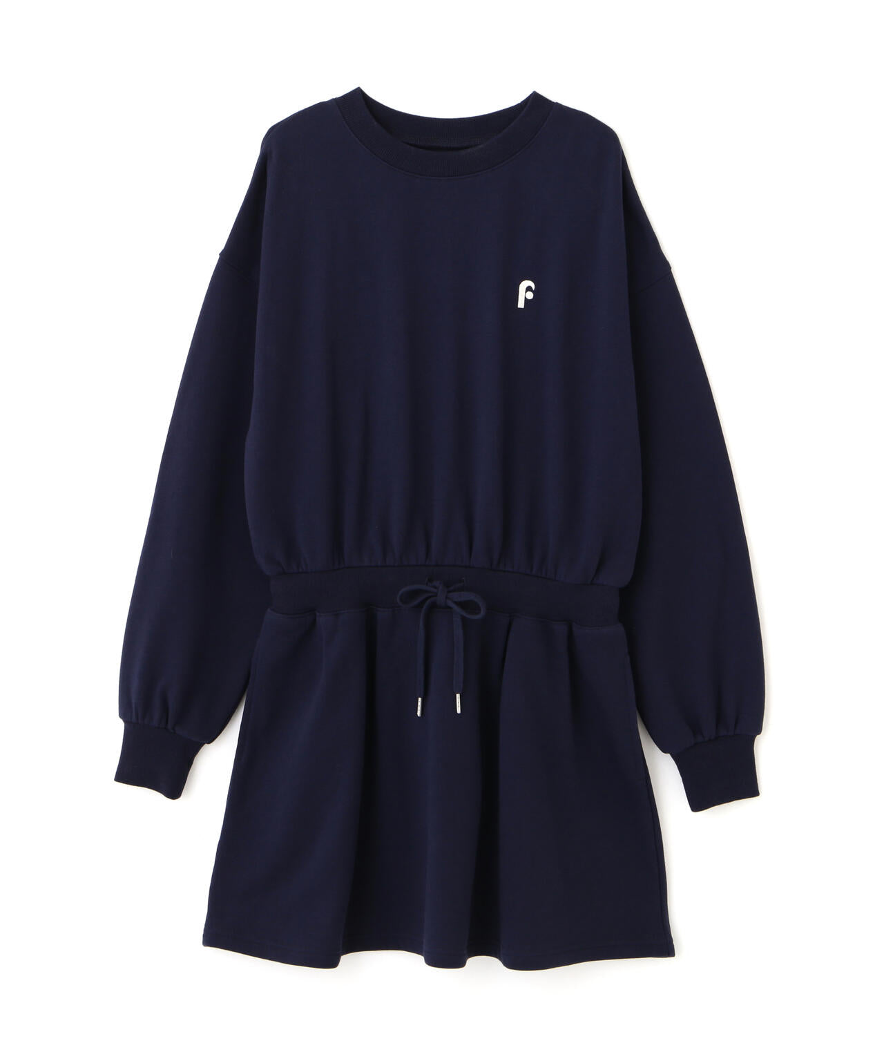 ロゴ刺繍スウェットミニワンピース