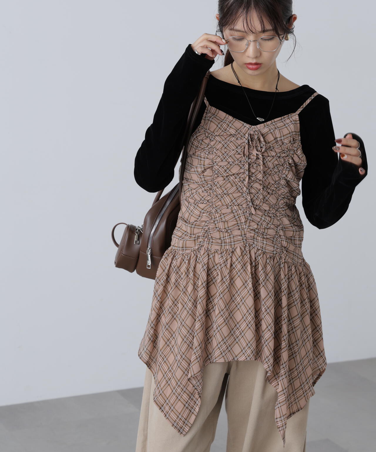 ドロストイレヘムキャミミニワンピース | FREE'S MART（フリーズマート